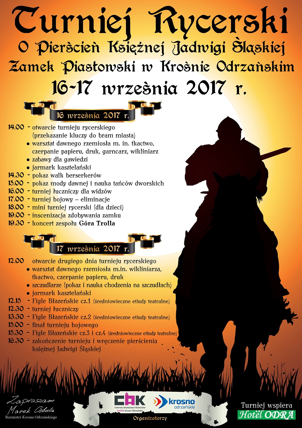 plakat B2 turniej rycerski KO 2017