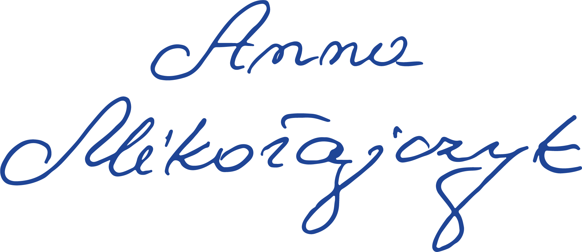 podpis Anna Mikołajczyk