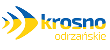 Logo krosna odrzańskiego w barwach ukrainy