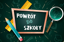 Miniatura zawiera grafikę tablicy i napis powrót do szkoły