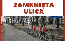 Ulica Czarneckiego w Krośnie Odrzańskim zamknięta
